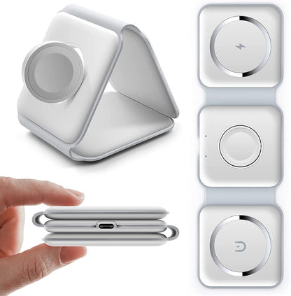 3-in-1 Portable Wireless Charging Pad