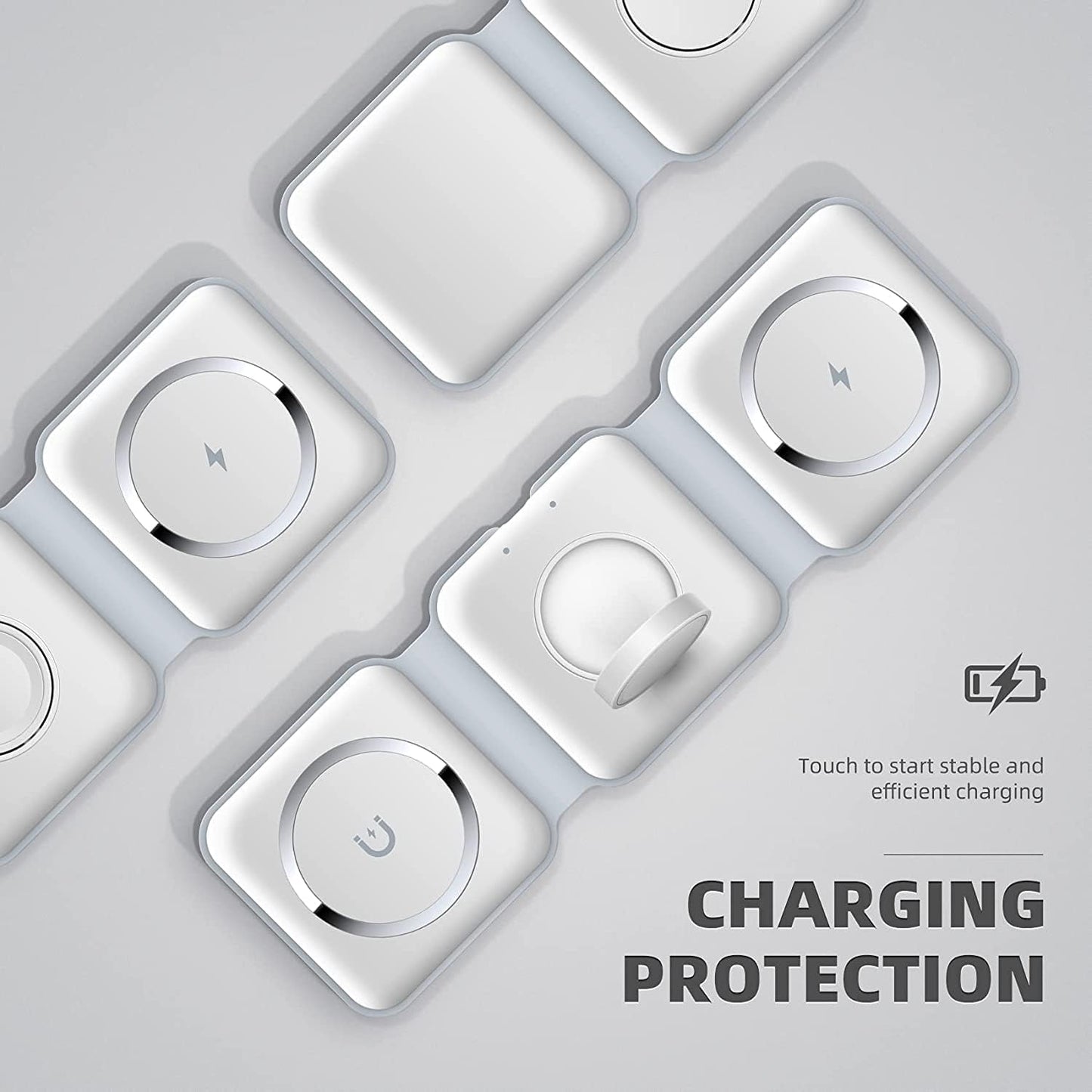 3-in-1 Portable Wireless Charging Pad
